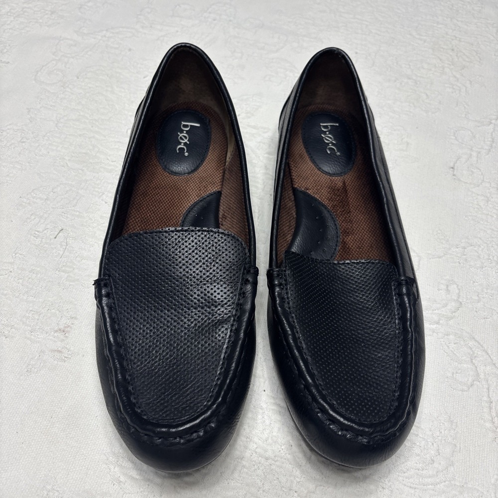 BOC by Born Jana Comfort Loafer Shoes Round Toe Women's Black Size US 11